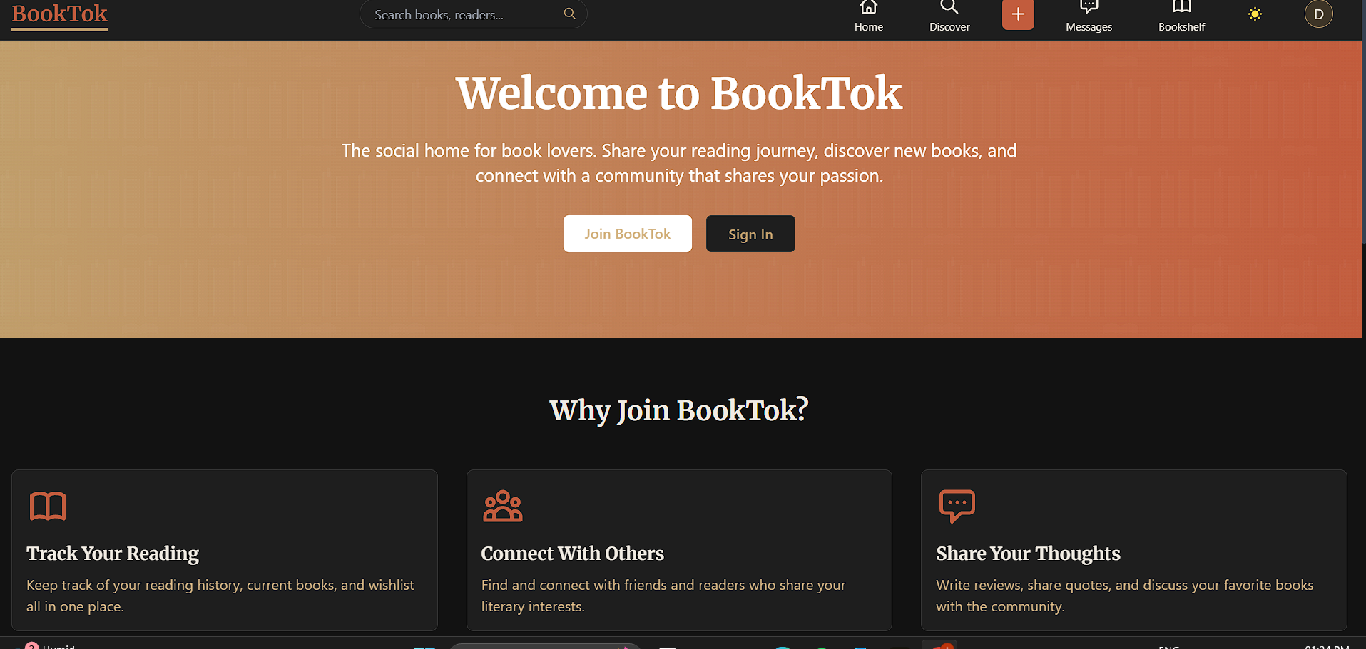 BookTok project showcase